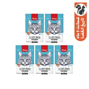 پوچ گربه ونپی مدل مرغ و خرچنگ وزن400 گرم بسته 5 عددی